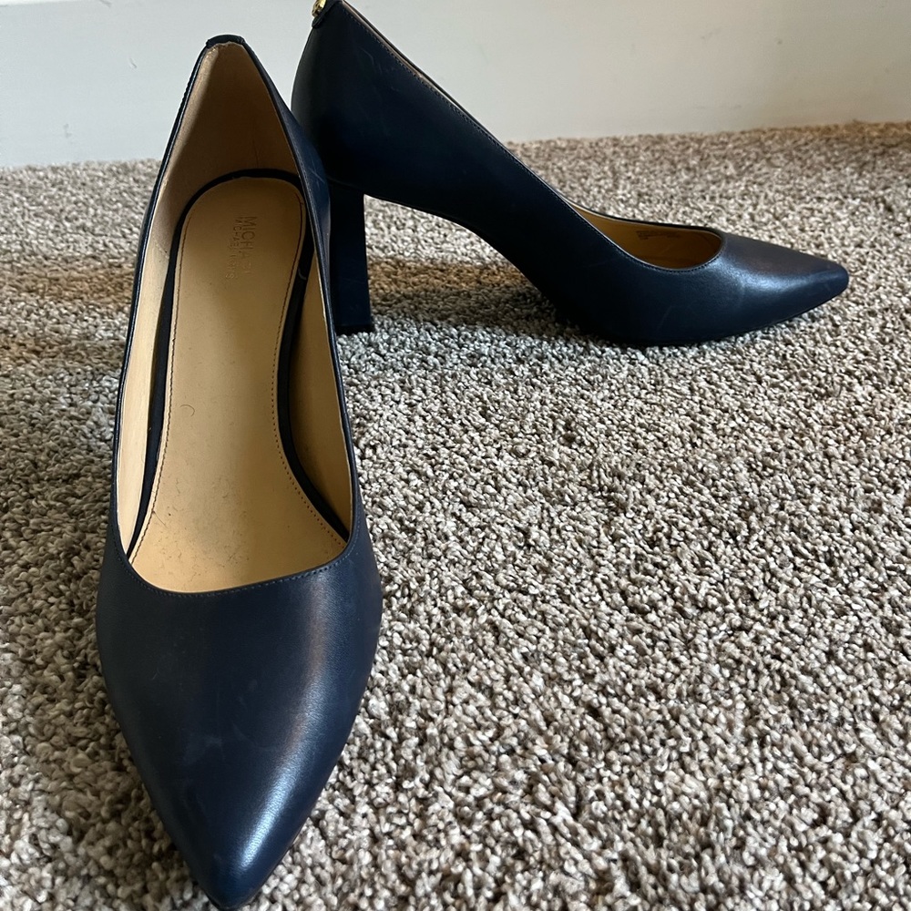 Blue Michael Kors pumps
